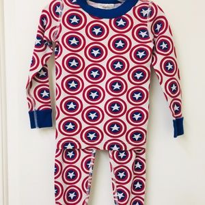 Hanna Andersson Organic Captain America Pajamas